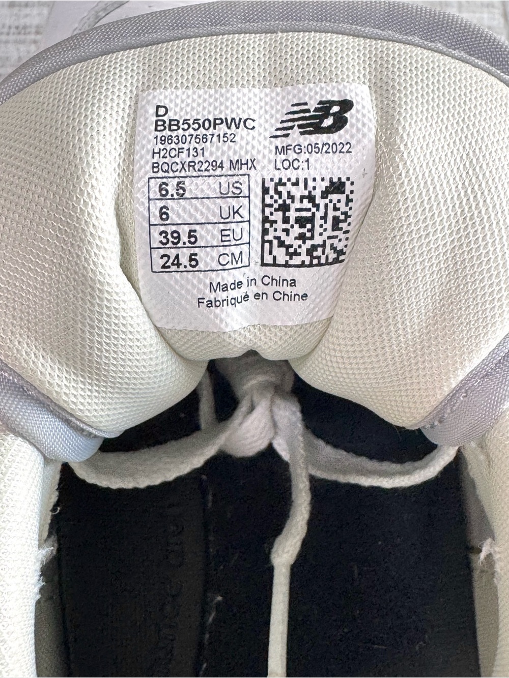 New Balance 550 White Nightwatch Green Grey Sneakers Men’s 6.5 - Picture 11 of 12